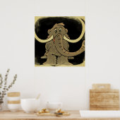 Wooly Mammoth  zien Poster (Keuken)