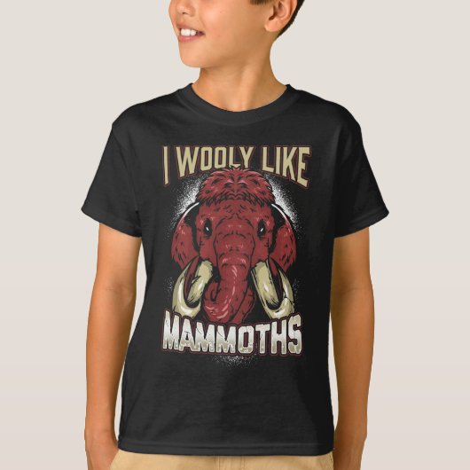 Wooly Mammoths Fan prehistorische Elephant Lover T-shirt (Voorkant)