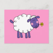 Wooly schaap briefkaart (Voorkant)