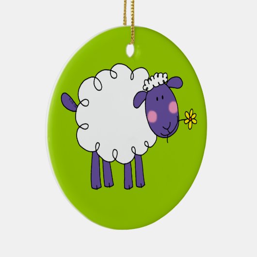 Wooly schaap keramisch ornament (Rechts)