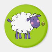 Wooly schaap magneet (Voorkant)