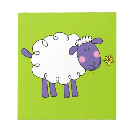 Wooly schaap notitieblok (Voorkant)