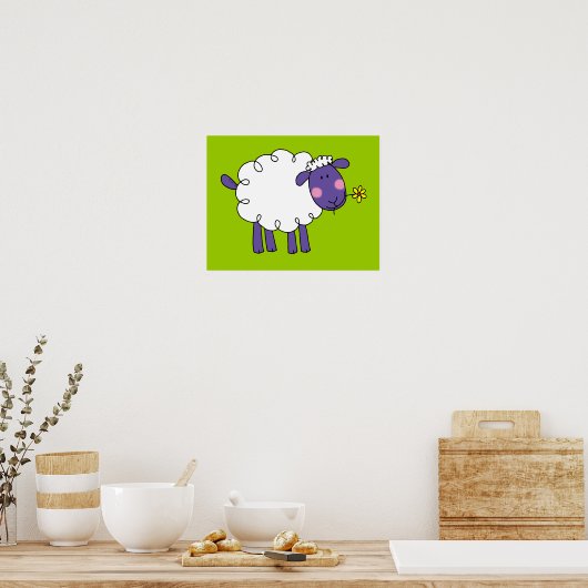 Wooly schaap poster (Keuken)