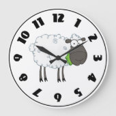 Wooly Sheep Clock Grote Klok (Voorkant)