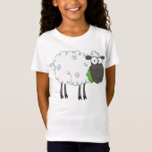 Wooly Sheep Meisjes T-shirt (Voorkant)