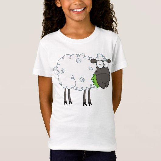 Wooly Sheep Meisjes T-shirt (Voorkant)