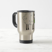 Wooly Sheep Travel Mug Reisbeker (Voorkant links)