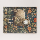 Wooly Sheep William Morris geïnspireerd door Flora Legpuzzel (Horizontaal)
