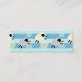 Wooly Sheep Yarn Crochet Knit Mini Visitekaartje (Voorkant)