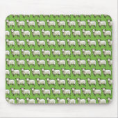Wooly White Sheep Pixel Pattern Muismat (Voorkant)