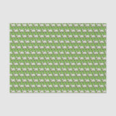 Wooly White Sheep Pixel Pattern Tissuepapier (Voorkant)