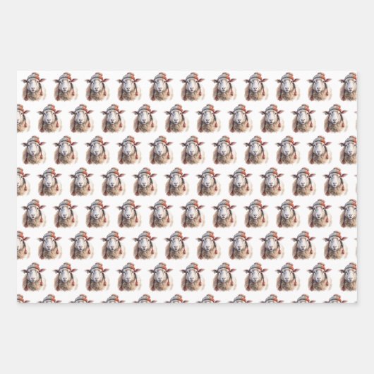 Wooly Wonderland Inpakpapier Vel (Voorkant 3)