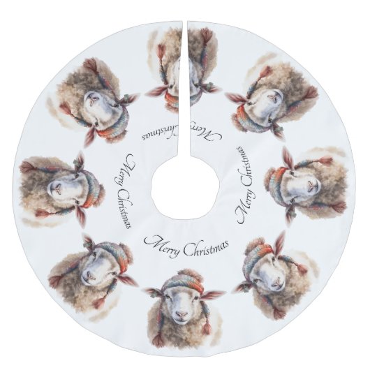 Wooly Wonderland, op maat Kerstboom Rok (Voorkant)