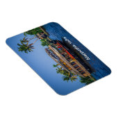 Woonboot in Alappuzha, Kerala, India Magneet (Rechterzijde)