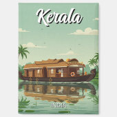 Woonboot in Kerala India Magneet (Voorkant)