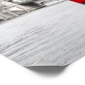 Woonboten afgemeerd bij Pont Bir-Hakeim - Parijs Poster (Hoek)