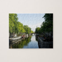 Woonboten in Amsterdam gracht Europa
