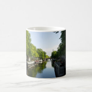 Woonboten in Amsterdam Gracht Koffiemok