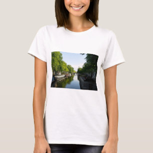 Woonboten op de Prinsengracht Amsterdam T-shirt
