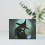 Woonde heks die een Spel afgiet Briefkaart (Staand voorkant)
