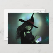 Woonde heks die een Spel afgiet Briefkaart (Voorkant / Achterkant)
