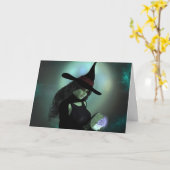 Woonde heks die een Spel afgiet Kaart (Gele Bloem)