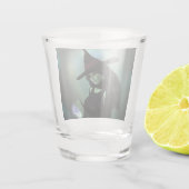 Woonde heks die een Spel afgiet Shot Glas (Achterkant)