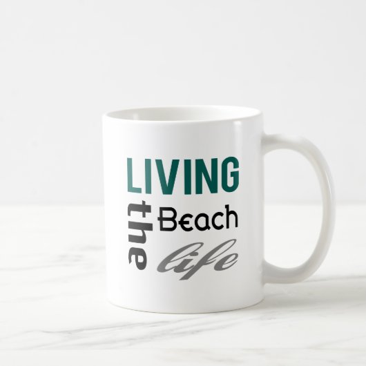 Woonde het strandleven mok (Rechts)