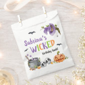 Woonde Witch Cat Halloween Birthday Party, elke le Bedankzakje (Geknipt)