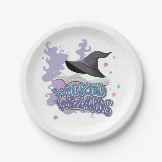 Woongemaakte wizards papieren bordje (Voorkant)