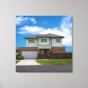 Woonhuis Canvas Afdruk