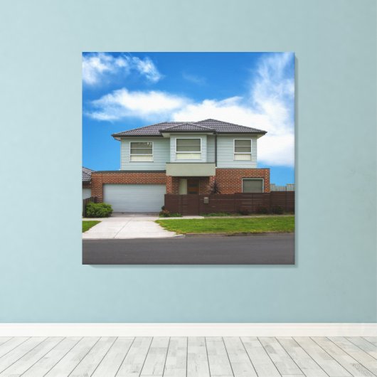 Woonhuis Canvas Afdruk (Insitu (Houten vloer))