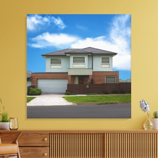 Woonhuis Canvas Afdruk (Insitu (Woonkamer))