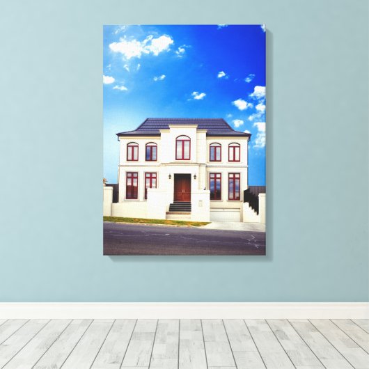 Woonhuis Canvas Afdruk (Insitu (Houten vloer))