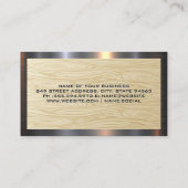 Woonhuizen | Houtstructuur Visitekaartje (Achterkant)