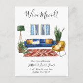 Woonkamer Bewegende Aankondiging We hebben katten (Voorkant)