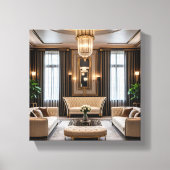 woonkamer canvas afdruk (Voorkant)