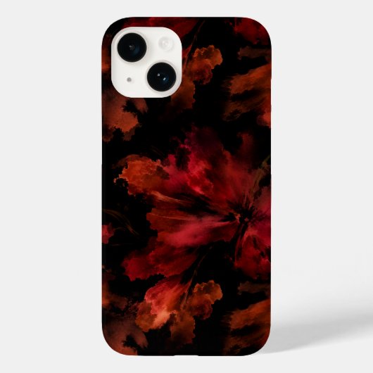 Woonkamer Donkere Bloemige Bloesem Illustratie Case-Mate iPhone Case (Achterkant)