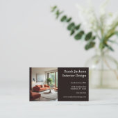 Woonkamer foto interieur ontwerper visitekaartje (Staand voorkant)