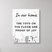 Woonkamer Funny Wall Art Canvas Afdruk (Voorkant)
