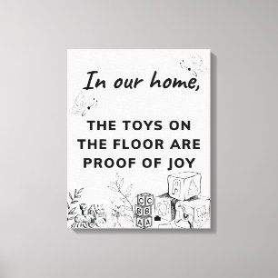 Woonkamer Funny Wall Art Canvas Afdruk