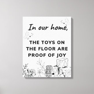 Woonkamer Funny Wall Art Canvas Afdruk