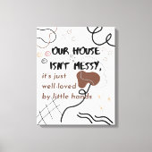 Woonkamer Grappige muurkunst Canvas Afdruk (Voorkant)