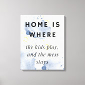 Woonkamer Grappige muurkunst Canvas Afdruk (Voorkant)