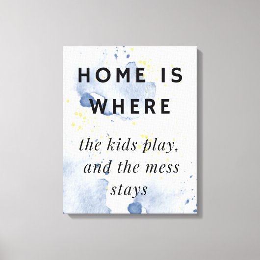 Woonkamer Grappige muurkunst Canvas Afdruk (Voorkant)