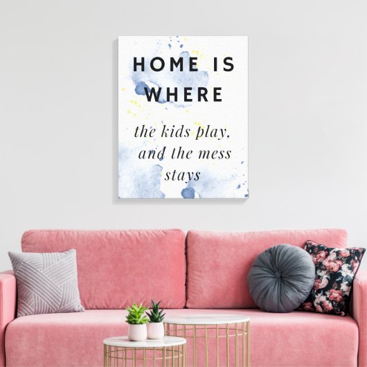 Woonkamer Grappige muurkunst Canvas Afdruk (Insitu (Woonkamer))