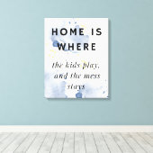 Woonkamer Grappige muurkunst Canvas Afdruk (Insitu (Houten vloer))