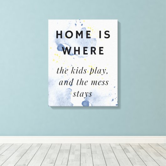 Woonkamer Grappige muurkunst Canvas Afdruk (Insitu (Houten vloer))