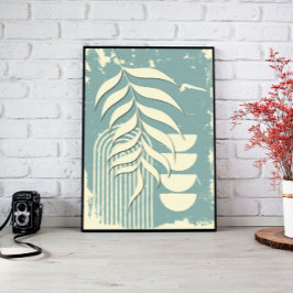 Woonkamer Muur Art Deco Canvas Afdruk