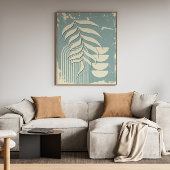 Woonkamer Muur Art Deco Canvas Afdruk